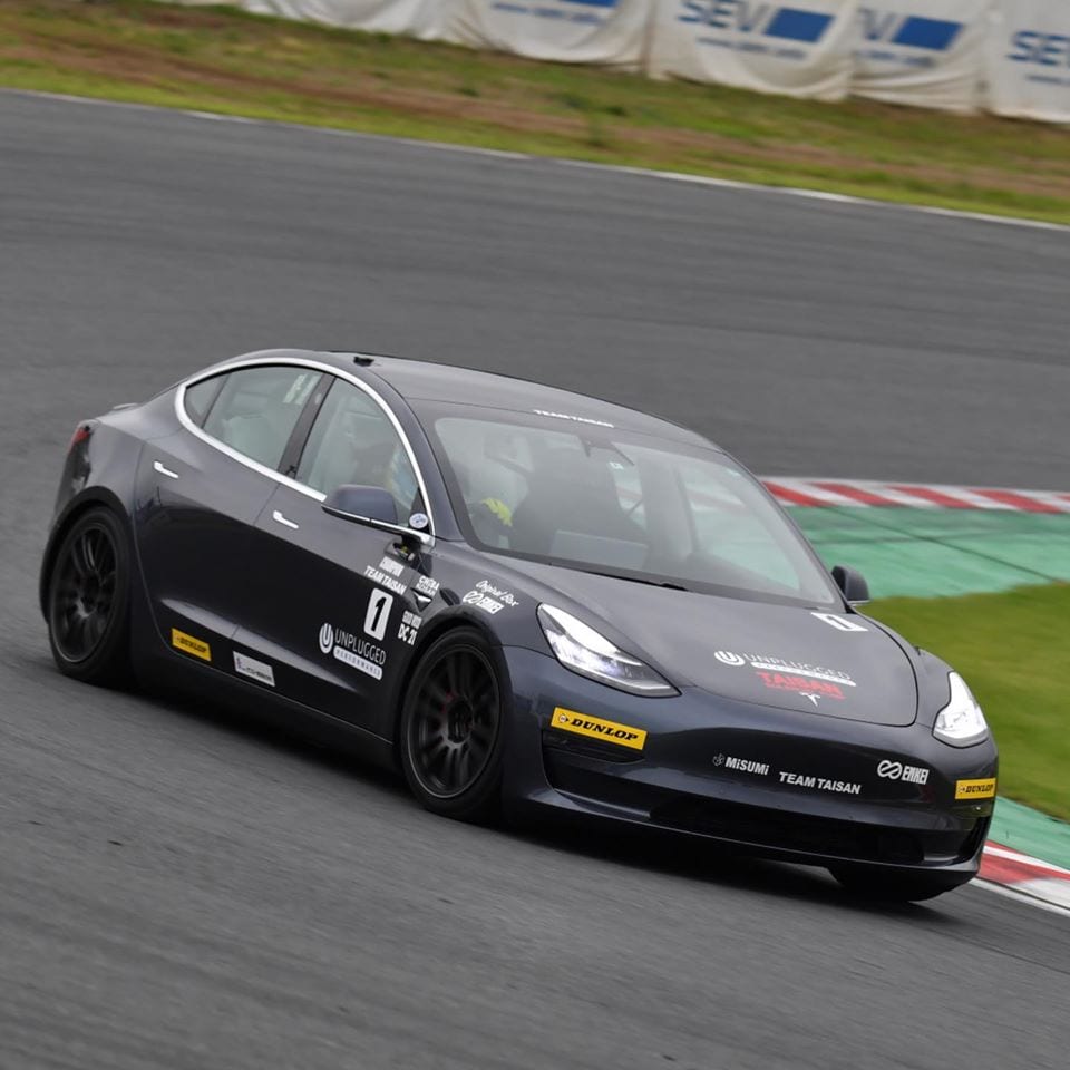 UP Tesla Model 3 Sway Bars On Track Photo 4