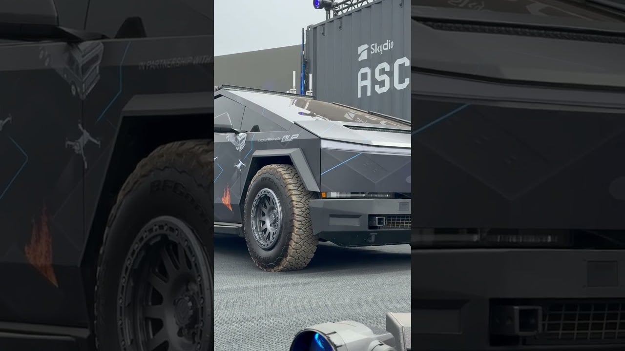 A Look at the Future of Autonomous Drones with an Unplugged Performance Cybertruck