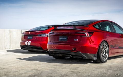 Red Mica Tesla Model S Plaid _ Ultra Red Tesla Model 3 Performance Highland Track Builds with UP-03 Forged Race Wheels 3840px (10)_1