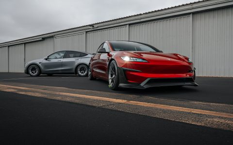 Red Rocket 2024 Tesla Model 3 Performance & Model Y Launch Edition on UP Forged UP-RW Road Warrior Wheels 14 Red Rocket 2024 Tesla Model 3 Performance & Model Y Lauch Edition on UP Forged UP-RW Road Warrior Wheels