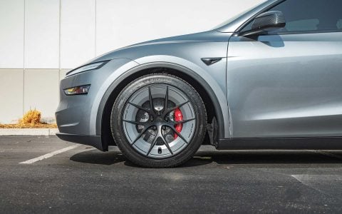 2026 QuicksilverTesla Model Y Juniper on UP Forged UP-RW aka Road Warrior Wheels