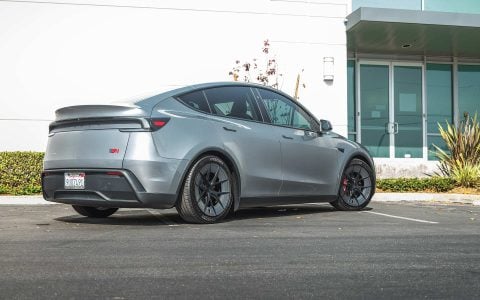 2026 QuicksilverTesla Model Y Juniper on UP Forged UP-RW aka Road Warrior Wheels