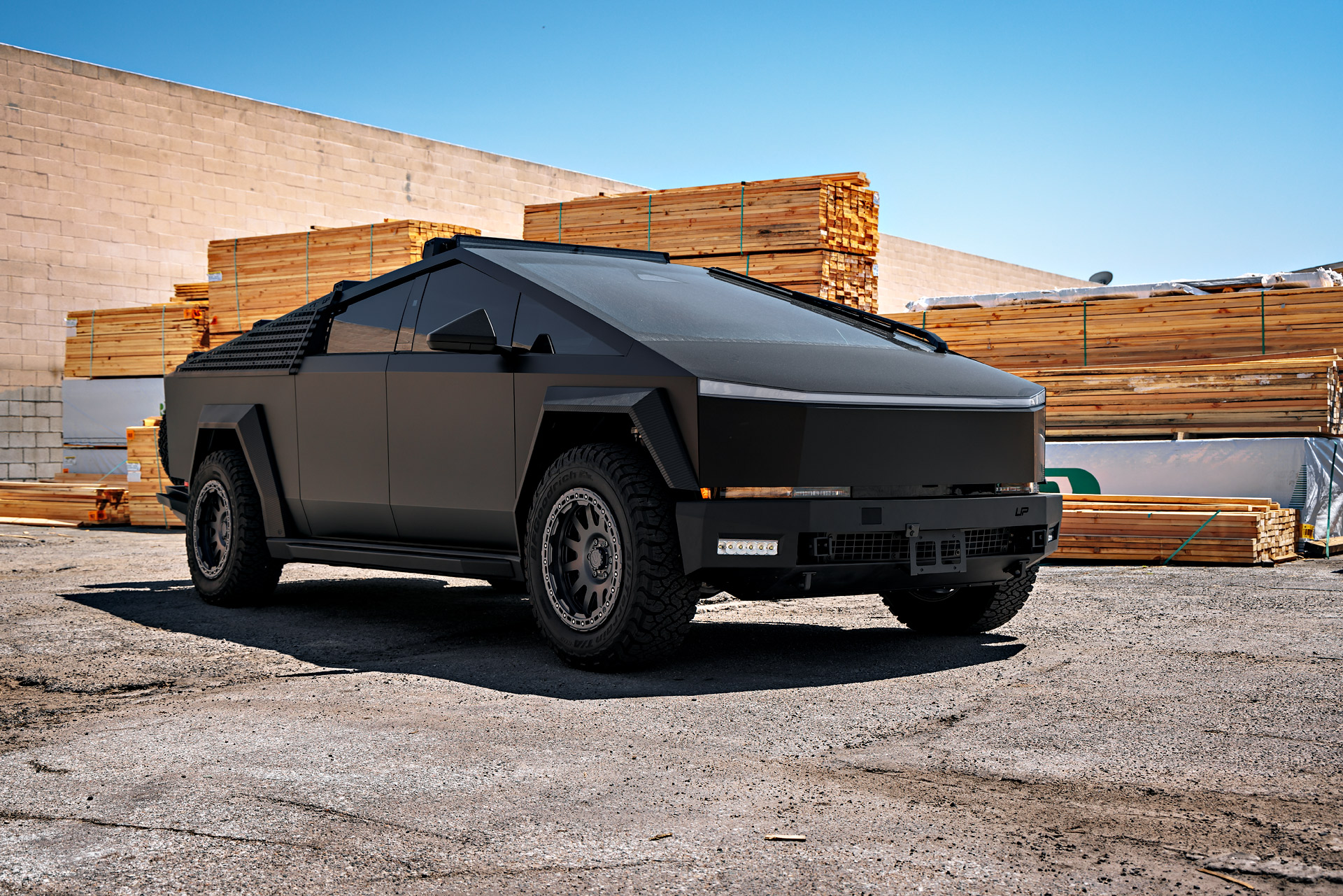 Why Forged Wheels Are the Ultimate Upgrade for Your Tesla Cybertruck 1 Storm Chaser INVINCIBLE Cybertruck on UP-03 Beadlock Forged Wheels in Satin Titanium