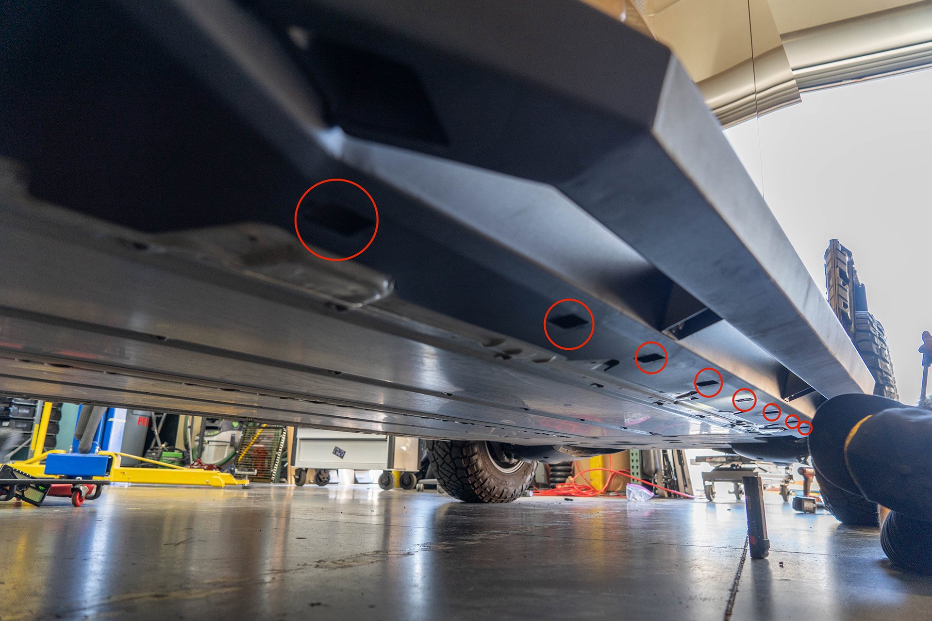 Tesla Cybertruck UP INVINCIBLE HD Rock Sliders - Installation 31