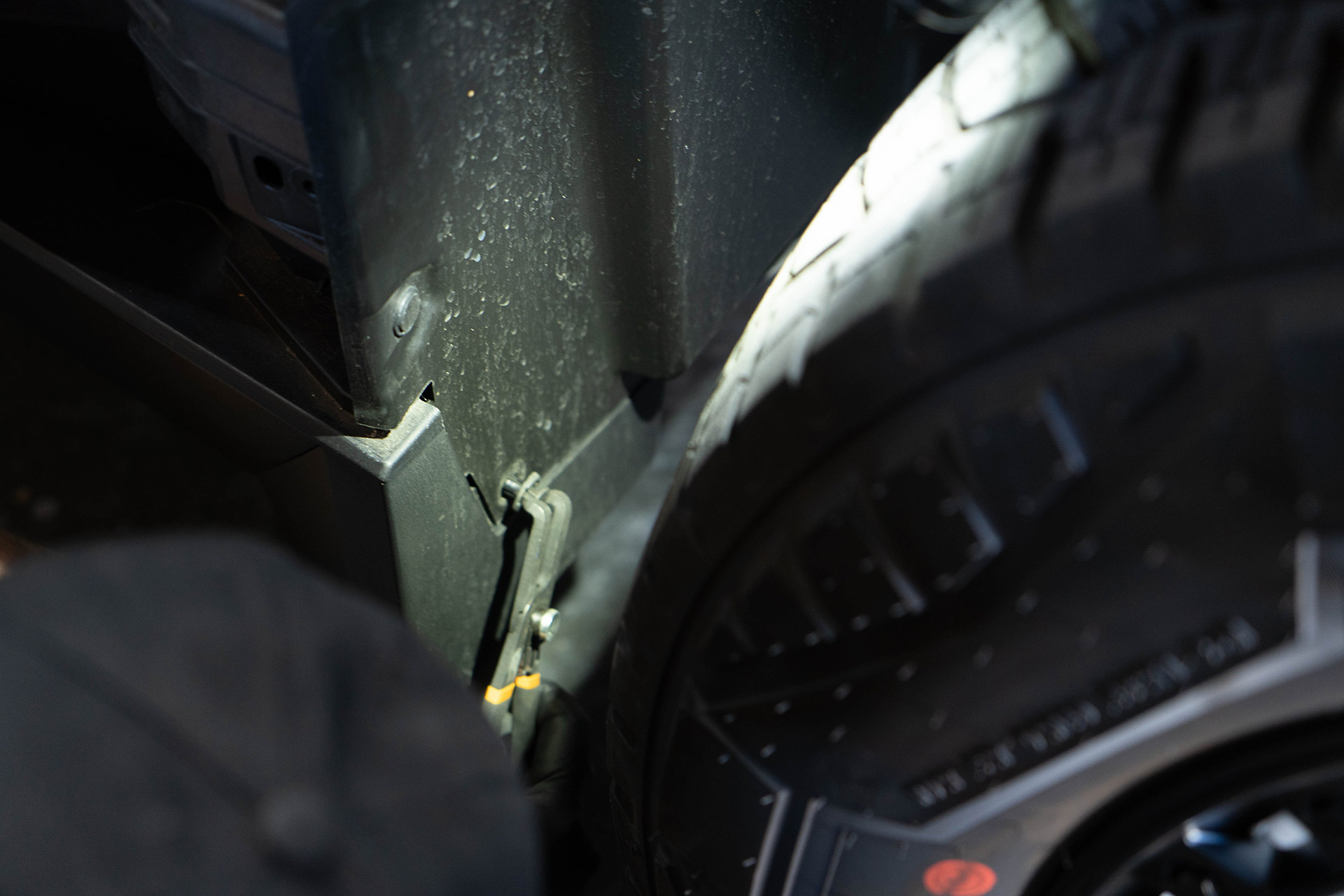 Tesla Cybertruck UP INVINCIBLE HD Rock Sliders - Installation 5