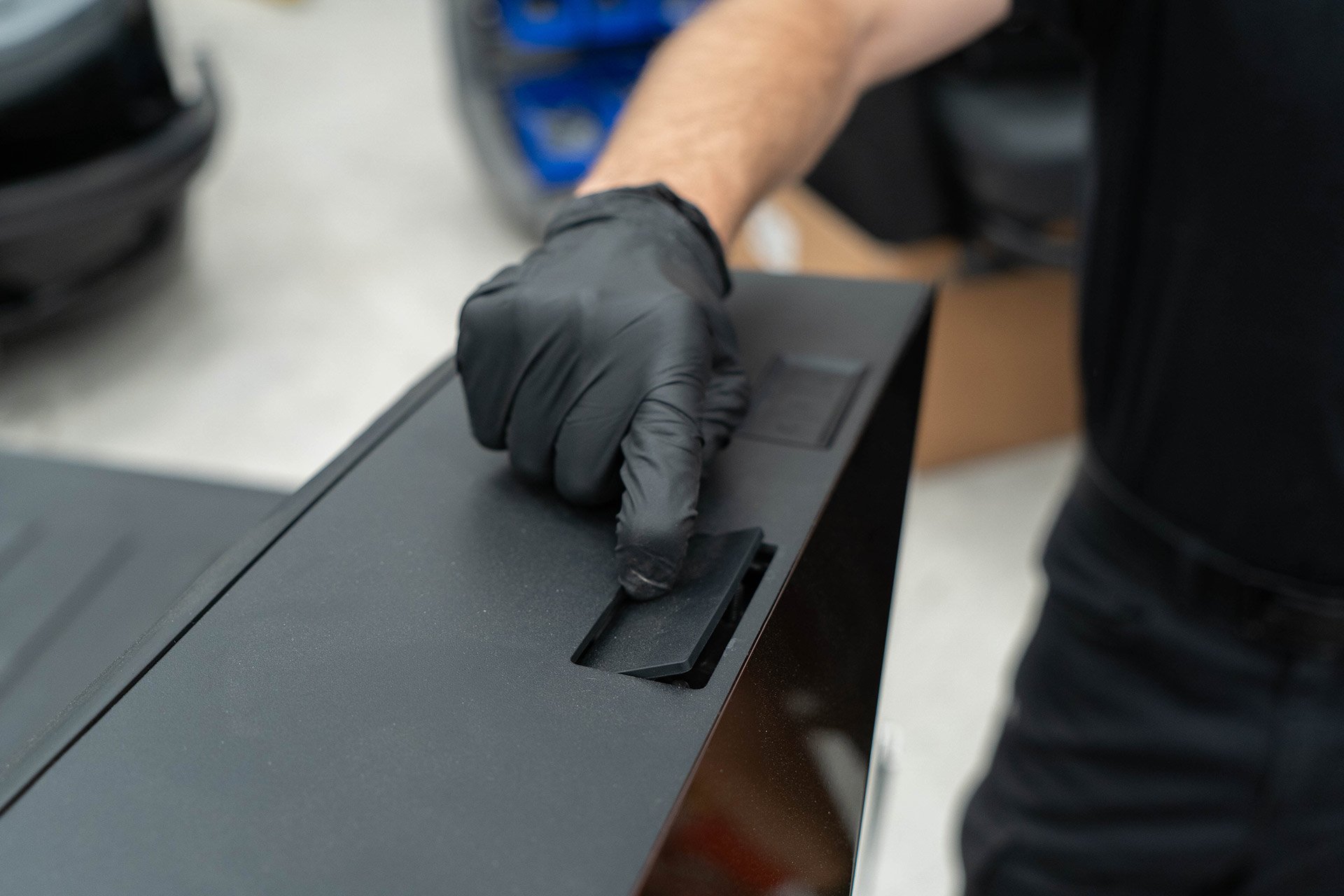 Tesla Cybertruck UP INVINCIBLE HD Roof Rack and MOLLE Panel - Installation 2