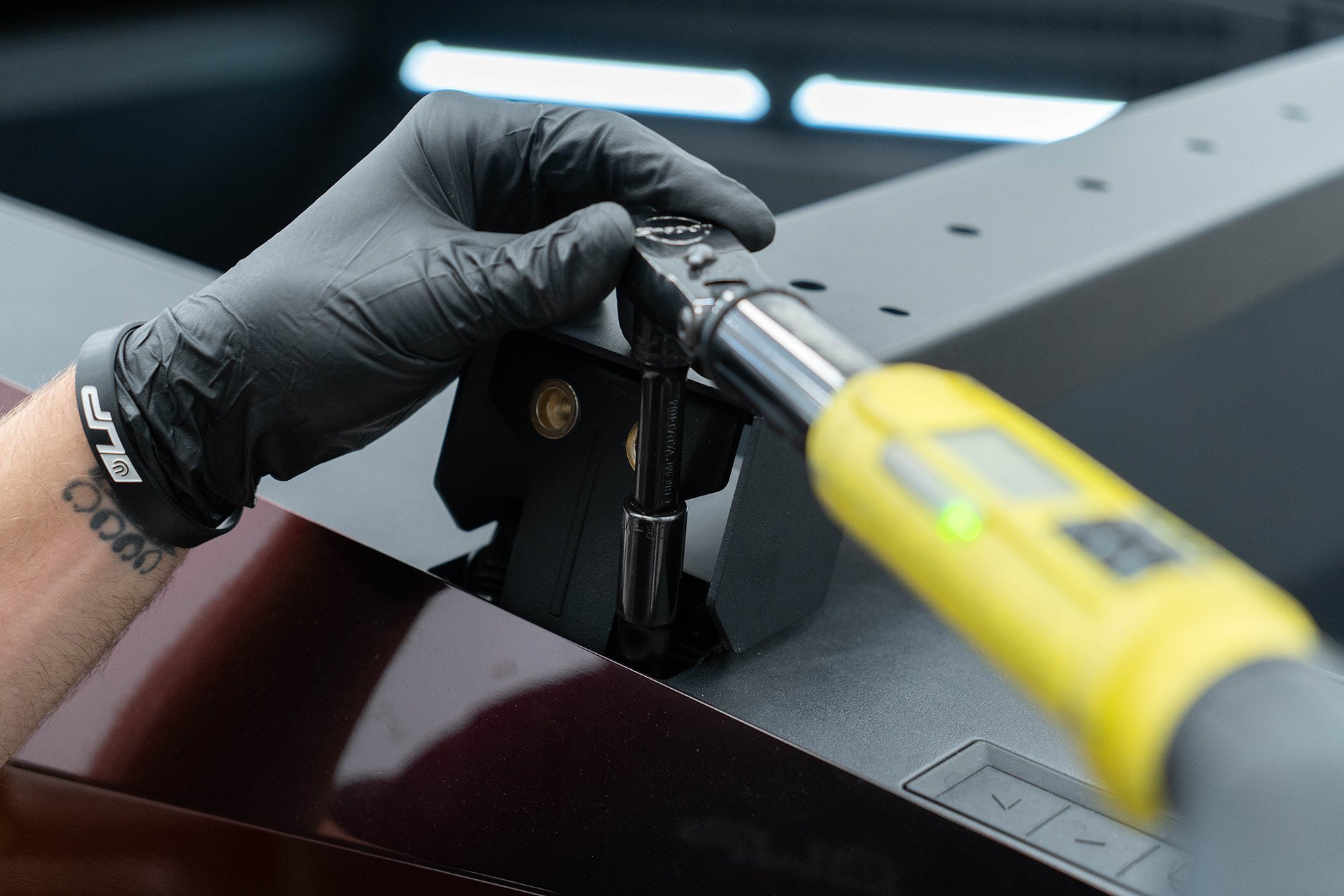 Tesla Cybertruck UP INVINCIBLE HD Roof Rack and MOLLE Panel - Installation 22