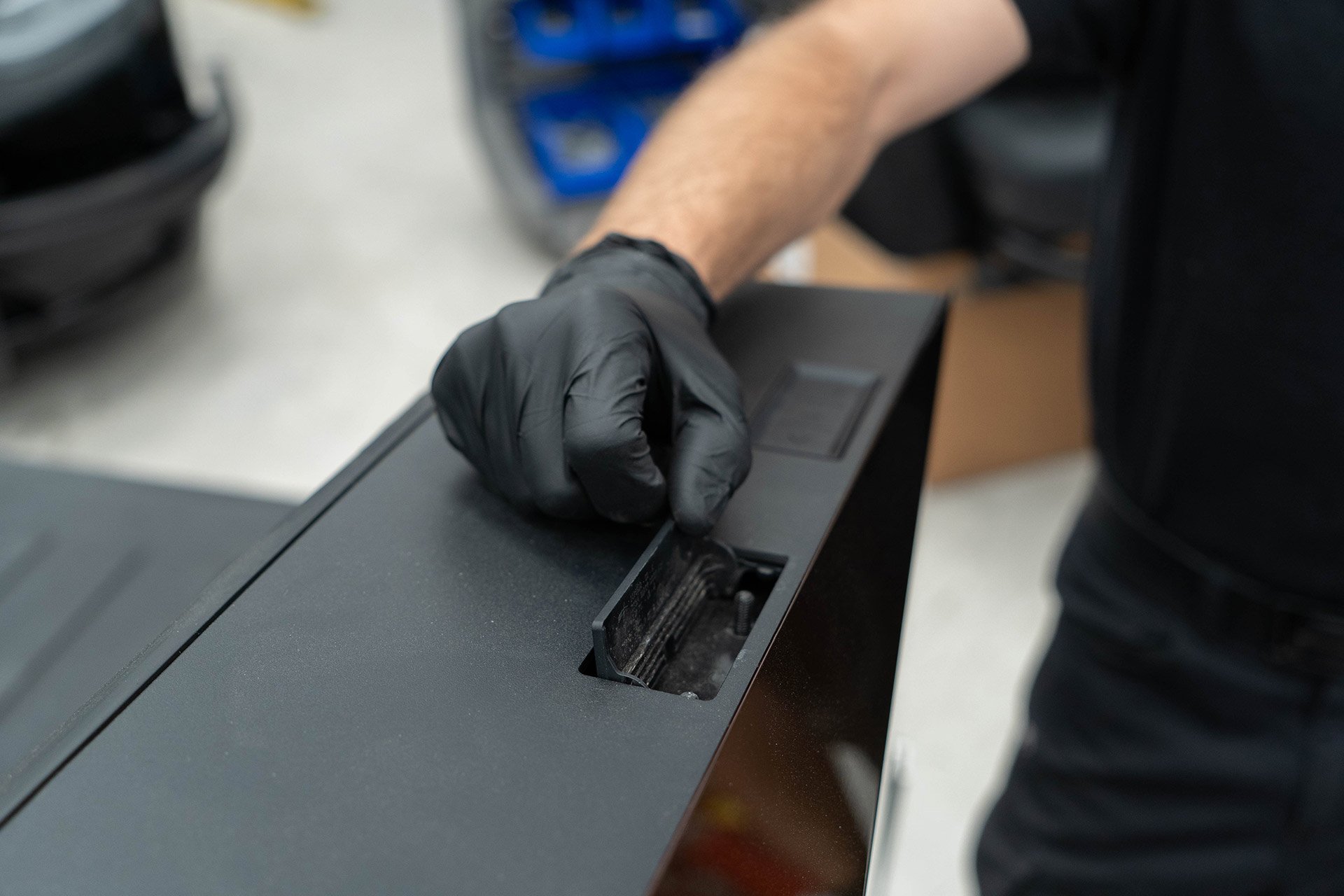 Tesla Cybertruck UP INVINCIBLE HD Roof Rack and MOLLE Panel - Installation 3