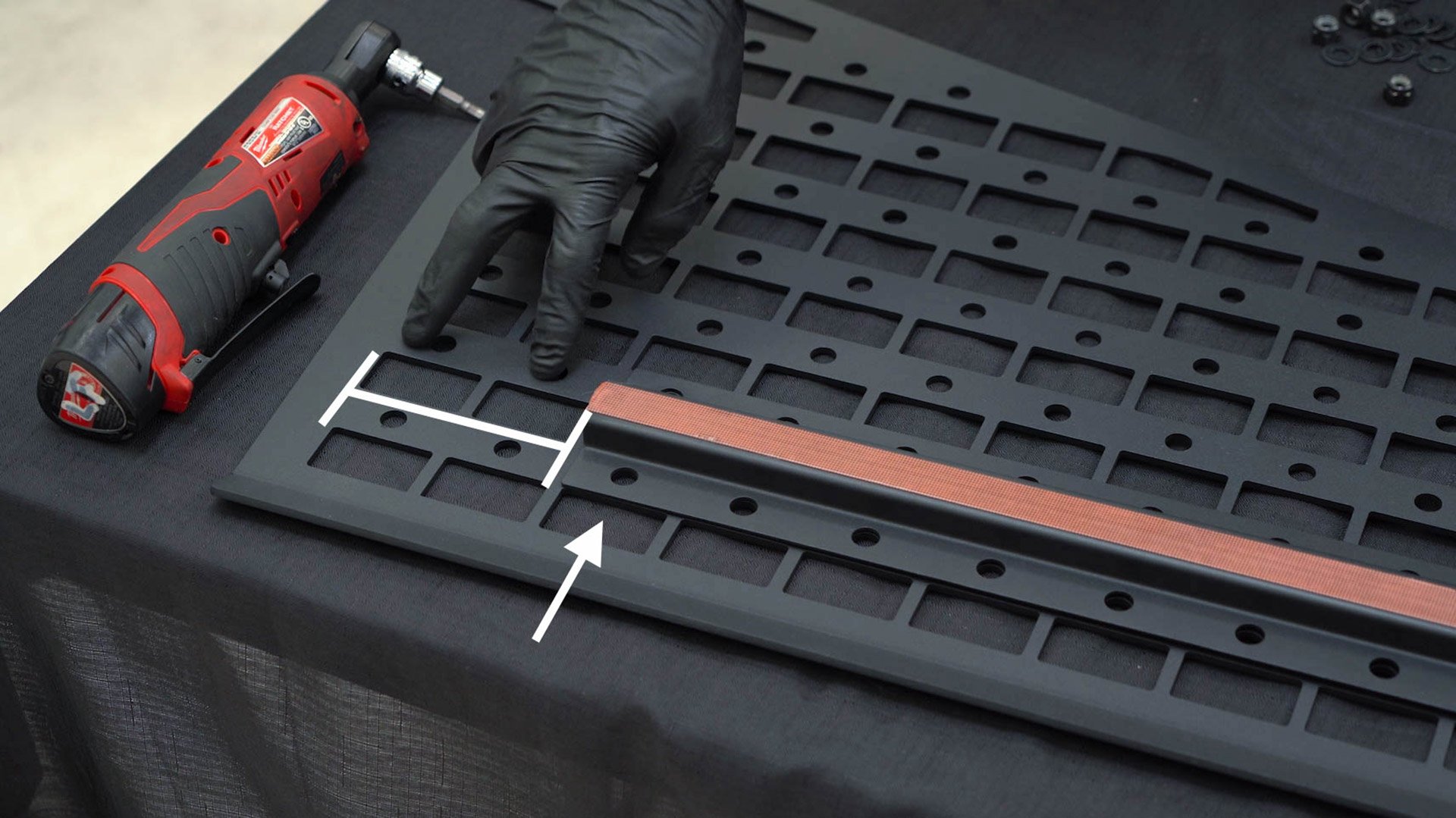 Tesla Cybertruck UP INVINCIBLE HD Roof Rack and MOLLE Panel - Installation 32