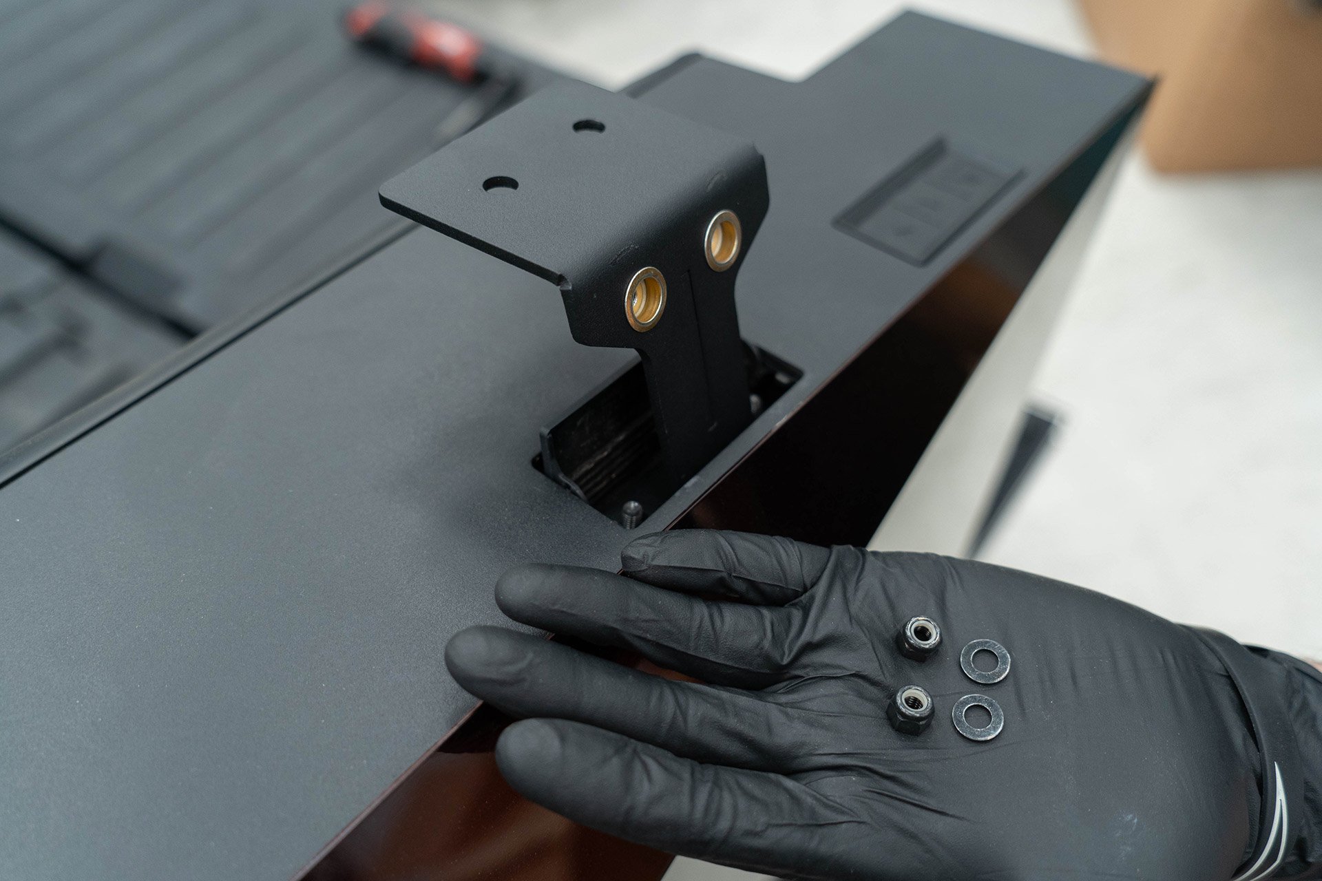 Tesla Cybertruck UP INVINCIBLE HD Roof Rack and MOLLE Panel - Installation 9