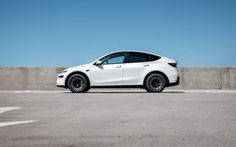 Tesla Model Y Juniper 18-Inch UP Forged UP-RW Wheel and BFGoodrich Elite Force Tire Package Unplugged Performance 1920px (2)(1)