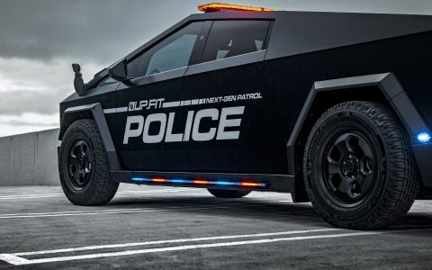 Why Forged Wheels Are the Ultimate Upgrade for Your Tesla Cybertruck 17 Satin Black Tesla Cybertruck UP.FIT Police Vehicle on 18 inch UP.FIT Forged PD Wheel