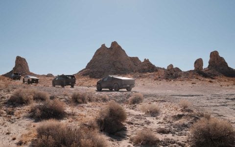 Trona Pinnacles Adventure with UP INVINCIBLE Parts and the Cybertruck Cyber Odyssey Community