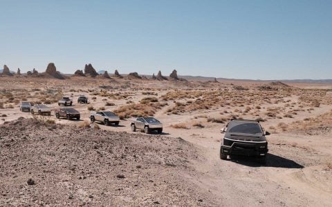 Trona Pinnacles Adventure with UP INVINCIBLE Parts and the Cybertruck Cyber Odyssey Community