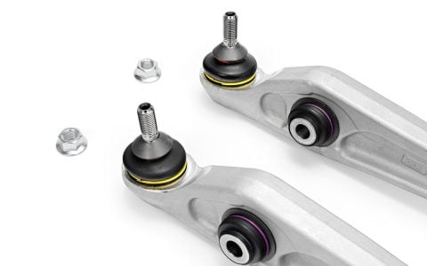 Tesla Model 3 Front Lower Lateral Fore & Compliance Aft Arms with Spherical Bushings 2 Unplugged Performance Tesla Model 3 Front Lower Control Arms Fore Aft Spherical Bushing 7