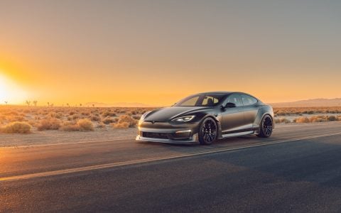 Unplugged Performance Tesla Model S-APEX Plaid Carbon Fiber Aero Suspension Carbon Ceramic Brakes BBK Wheels Image 5