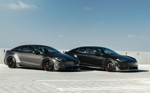 Double Unplugged Performance Tesla Model S-APEX - Dark Knight and Matte Gunmetal