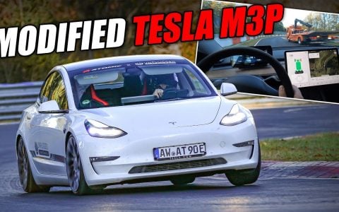 UP x Atomic Tesla Model 3 Dev Car Taken Around The Nürburgring Featured Image 1